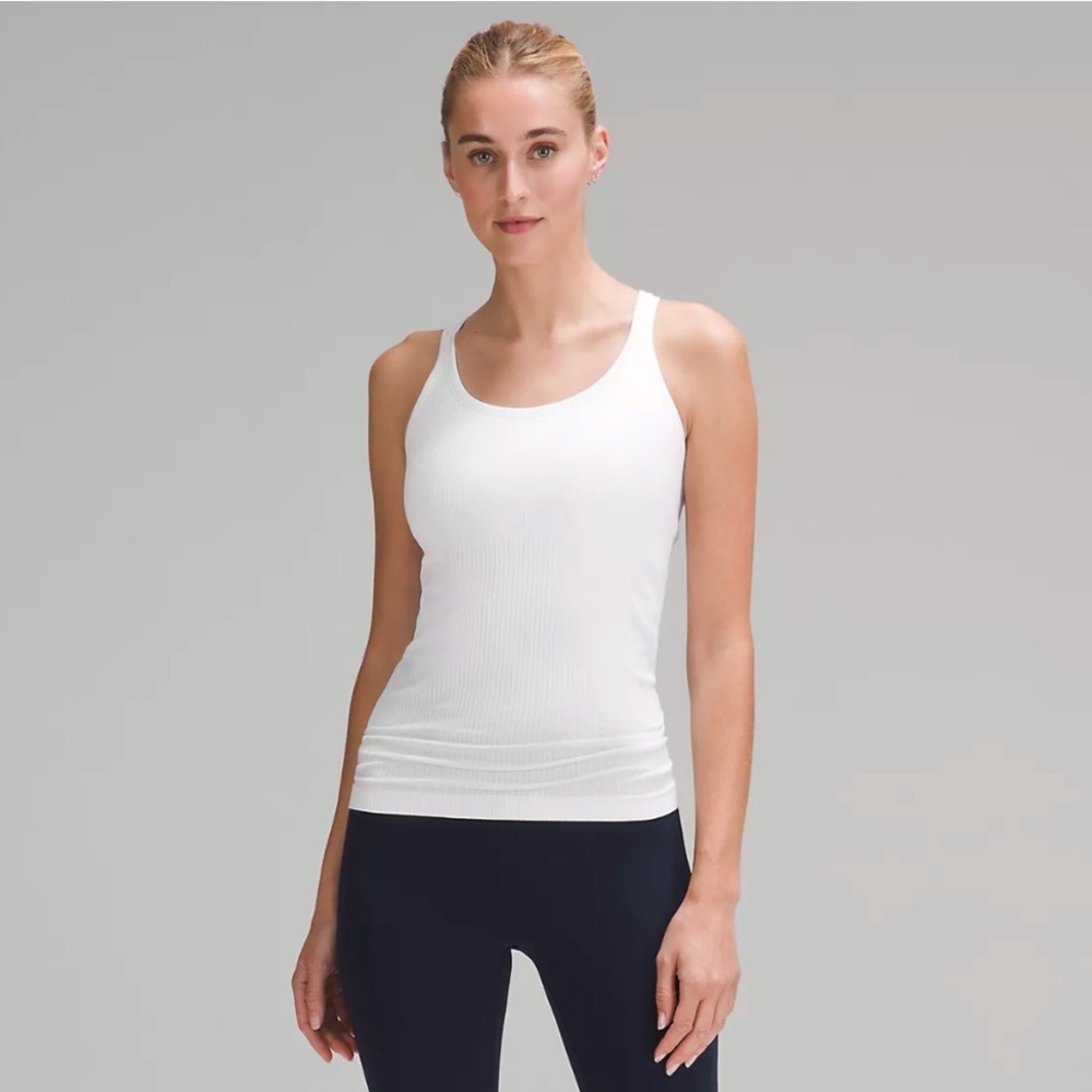 Lululemon White Ebb to Street Tank Top - Size 6